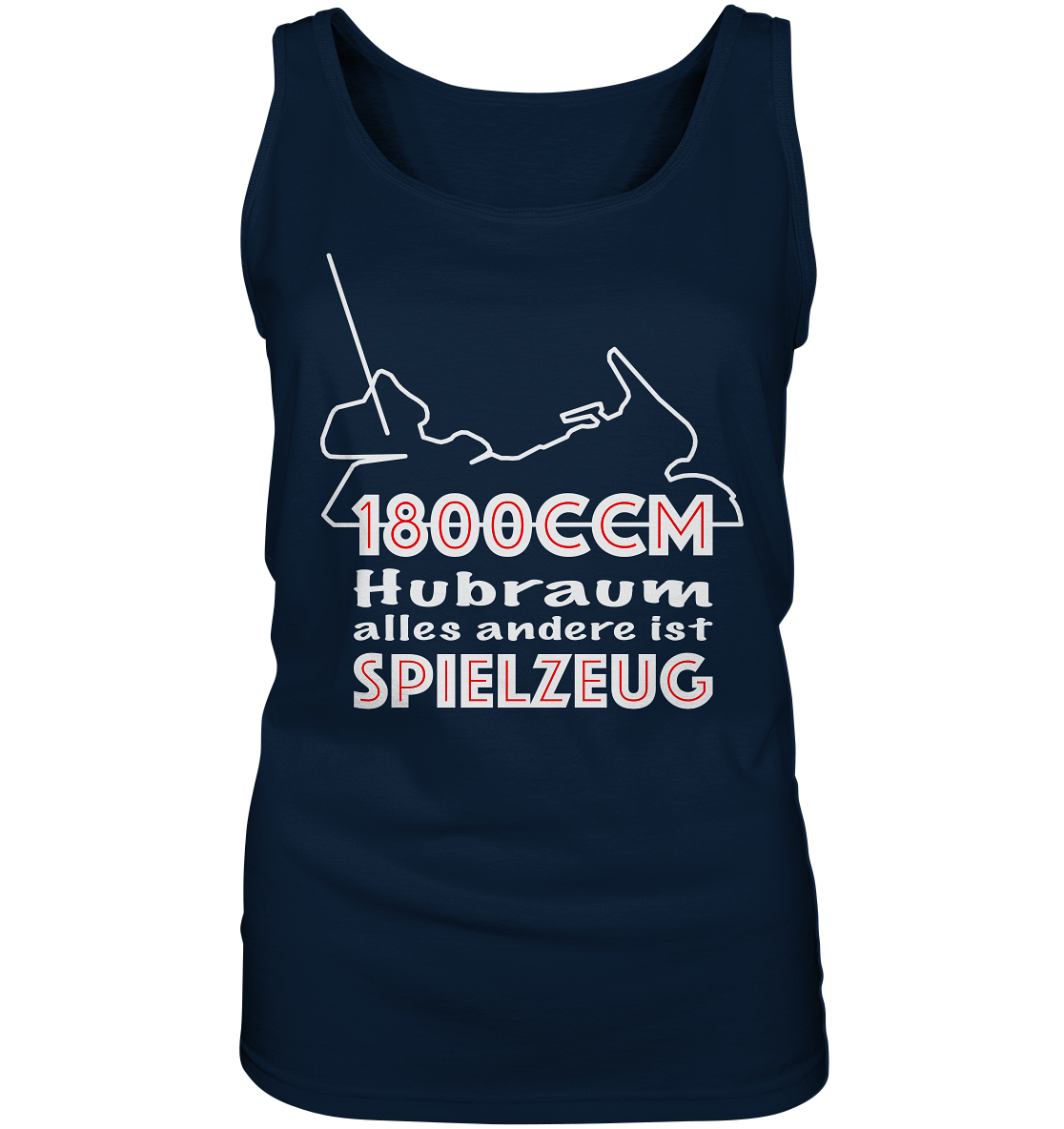 Goldwinger Spruch - 1800ccm Spielzeug - Ladies Tank-Top