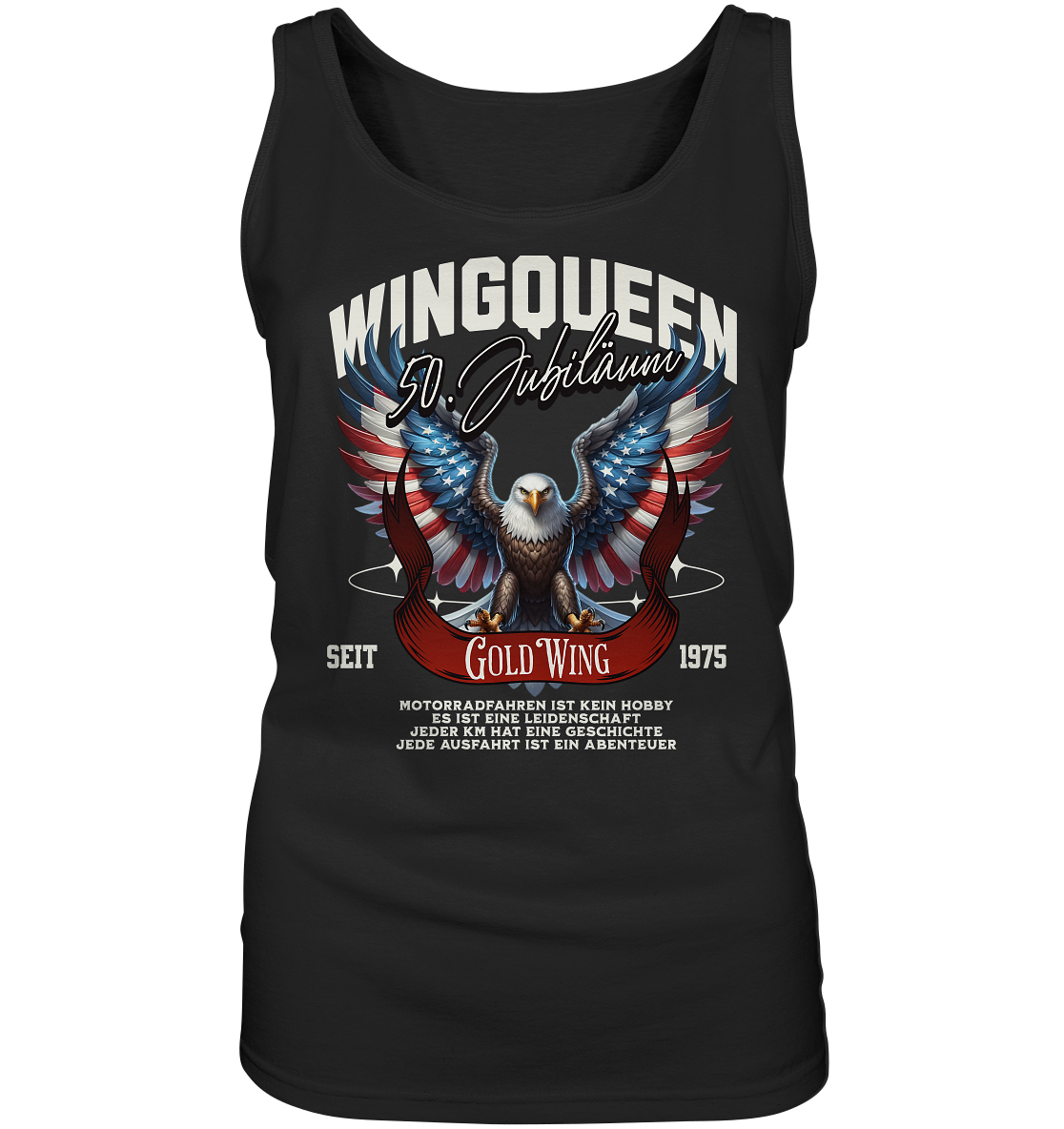 Goldwing Wing Queen 50 Jubiläum 1975 DE - Ladies Tank-Top