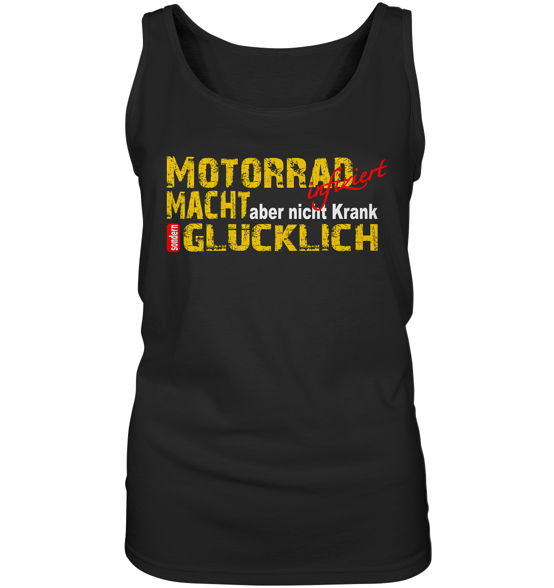 Motorrad macht Glücklich - Ladies Tank-Top