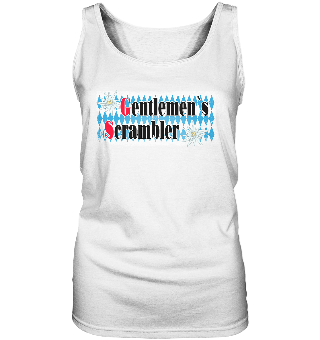 Gentlemen`s Scrambler - GS Adventure Bike - Ladies Tank-Top