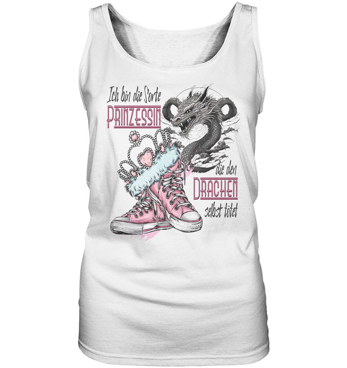 Prinzessin - die den Drachen selbst tötet - Ladies Tank-Top