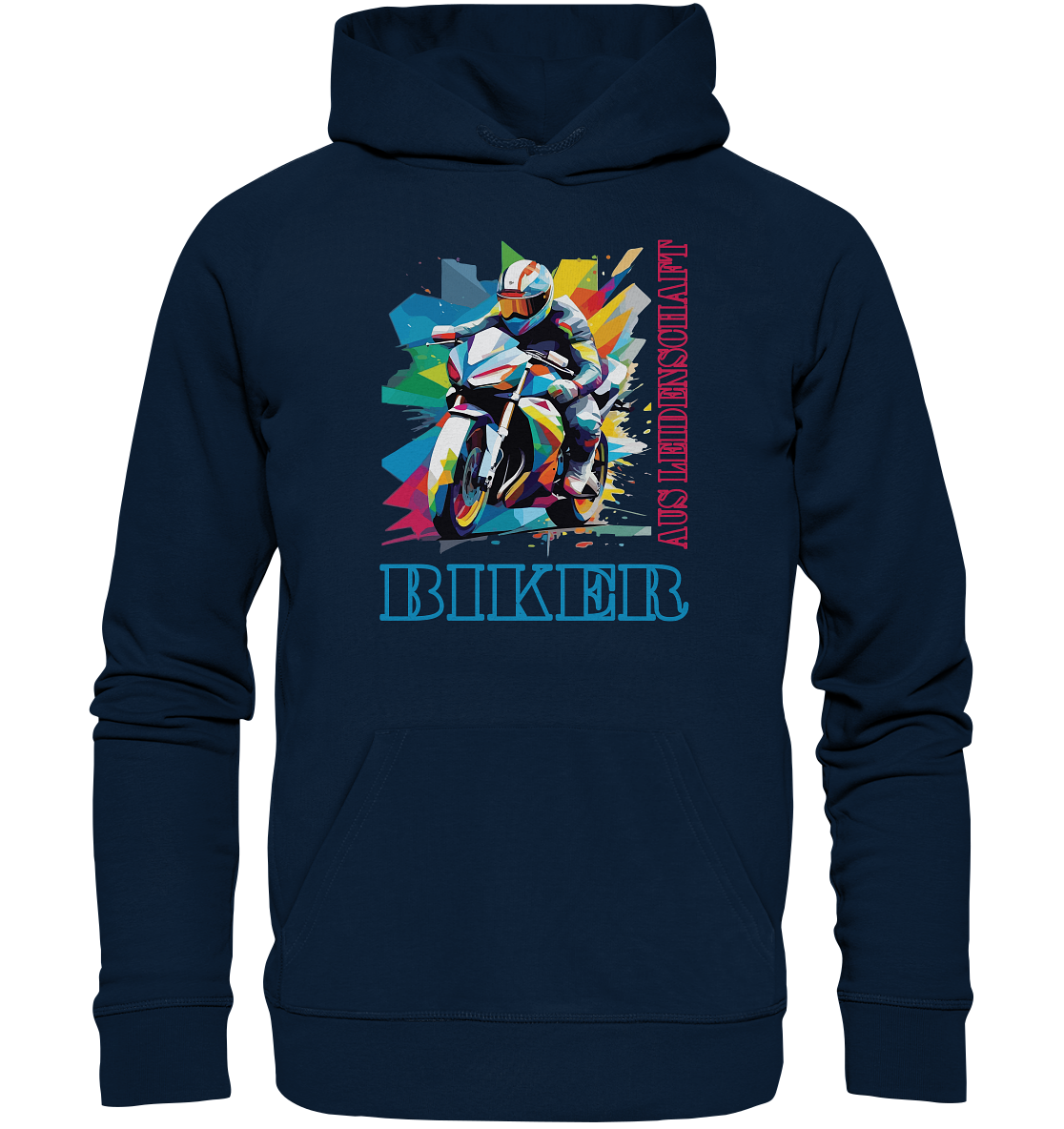 Biker aus Leidenschaft - Abstrakt - Organic Hoodie