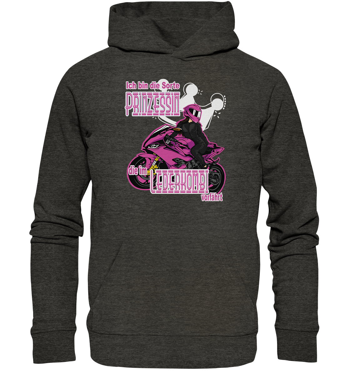 Frauenpower - Prinzessin mit Helm - Organic Hoodie