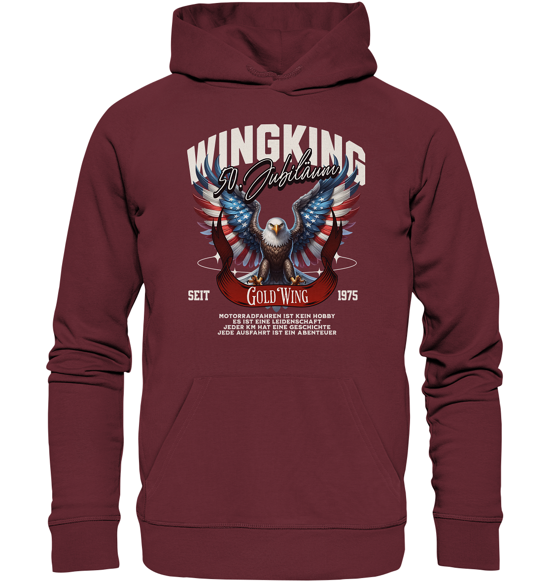 Goldwing Wing King 50 Jubiläum 1975 - Organic Hoodie
