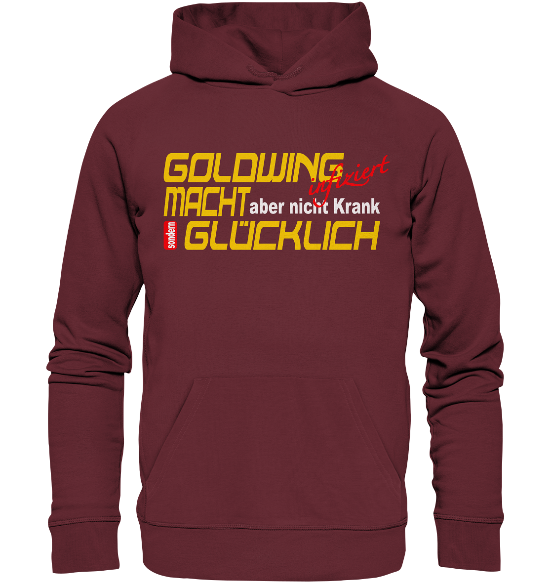 Goldwing macht Glücklich - Organic Hoodie