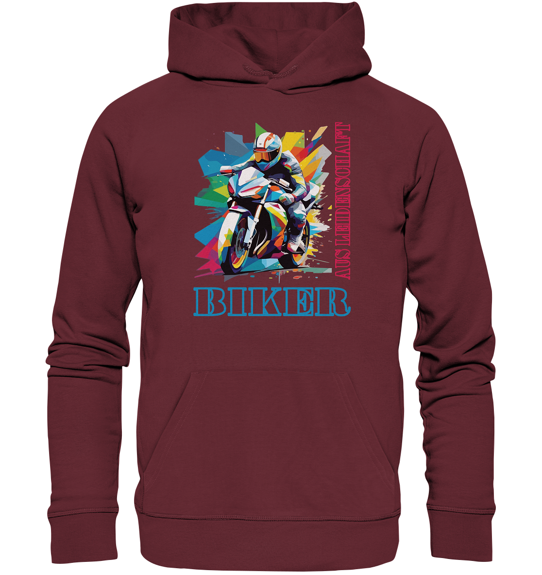 Biker aus Leidenschaft - Abstrakt - Organic Hoodie