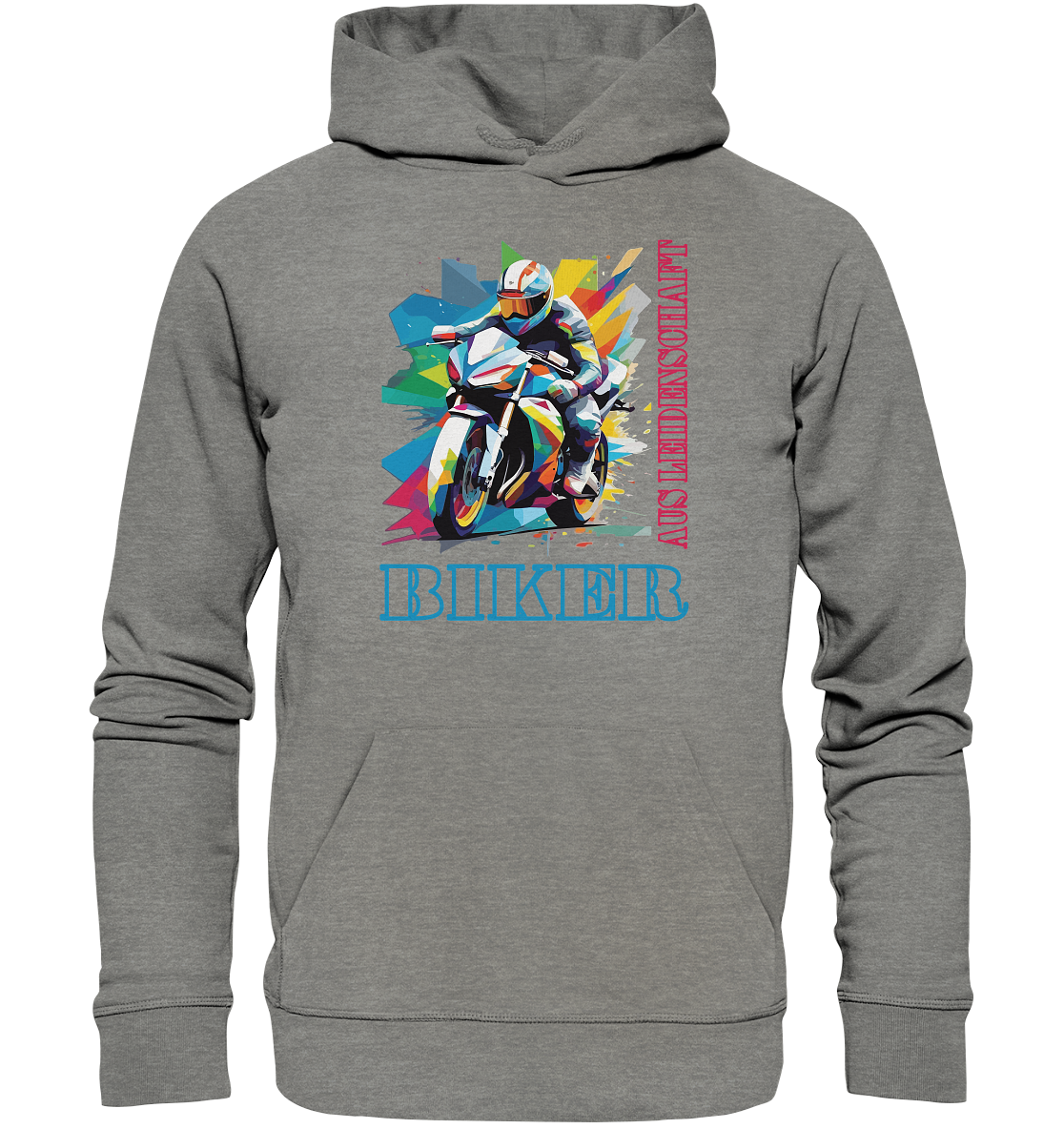 Biker aus Leidenschaft - Abstrakt - Organic Hoodie