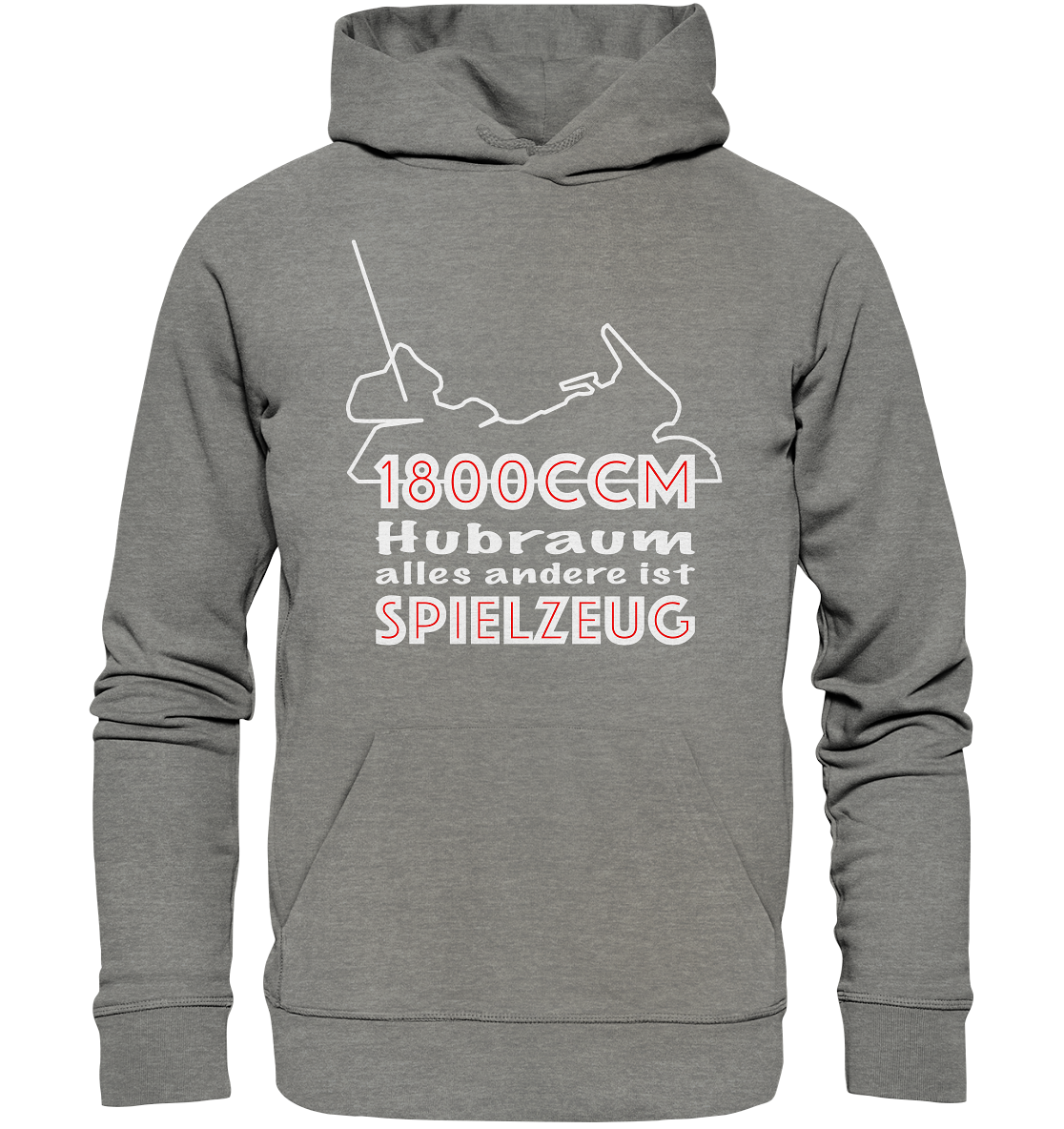 Goldwinger Spruch - 1800ccm Spielzeug - Organic Hoodie