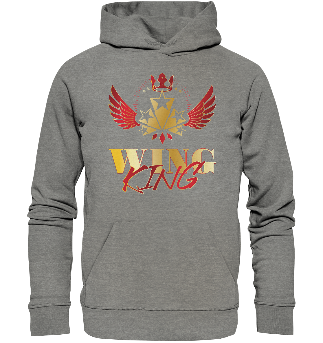 Goldwing - Wing King rot/gold - Organic Hoodie