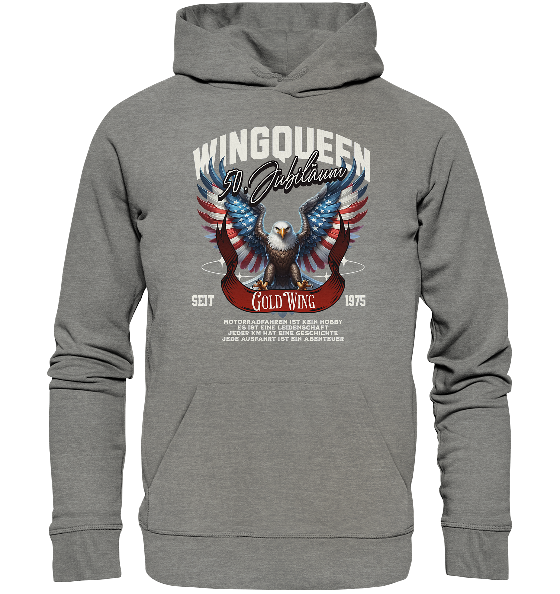 Goldwing Wing Queen 50 Jubiläum 1975 DE - Organic Hoodie