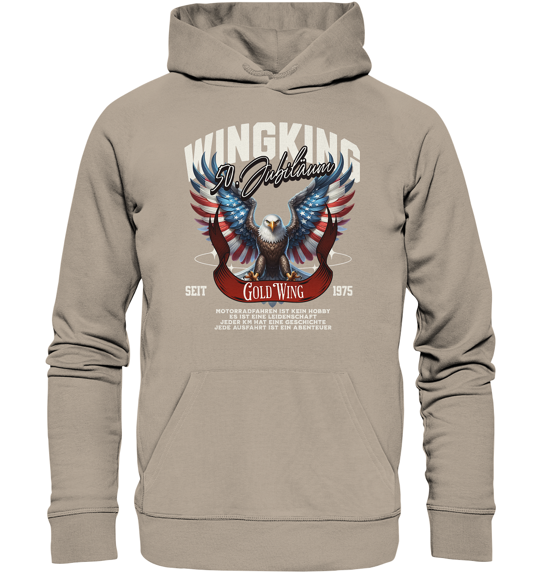 Goldwing Wing King 50 Jubiläum 1975 - Organic Hoodie