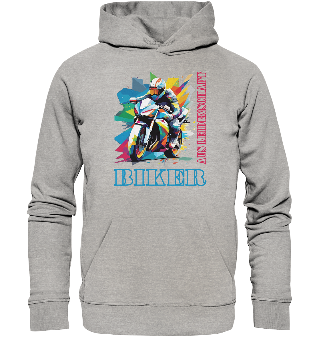 Biker aus Leidenschaft - Abstrakt - Organic Hoodie