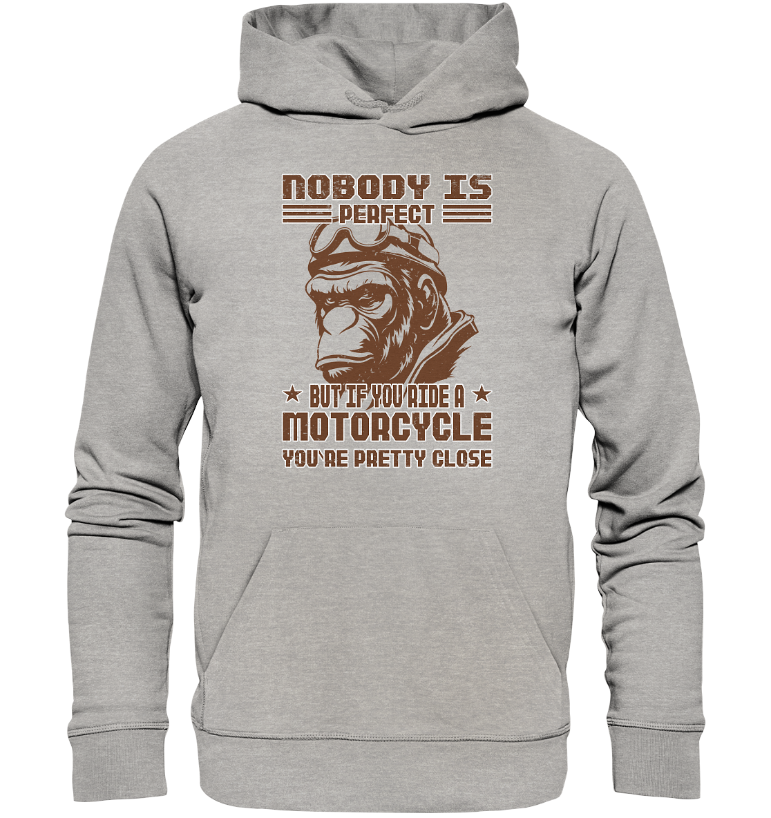 Nobody is Perfect - Motorcycle - Organic Hoodie