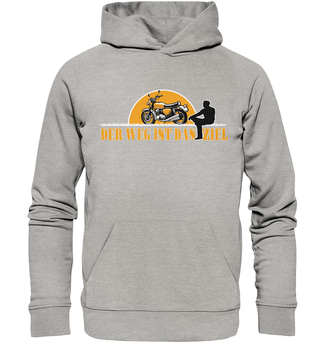Der Weg ist das Ziel - Spruch für Biker - Organic Hoodie