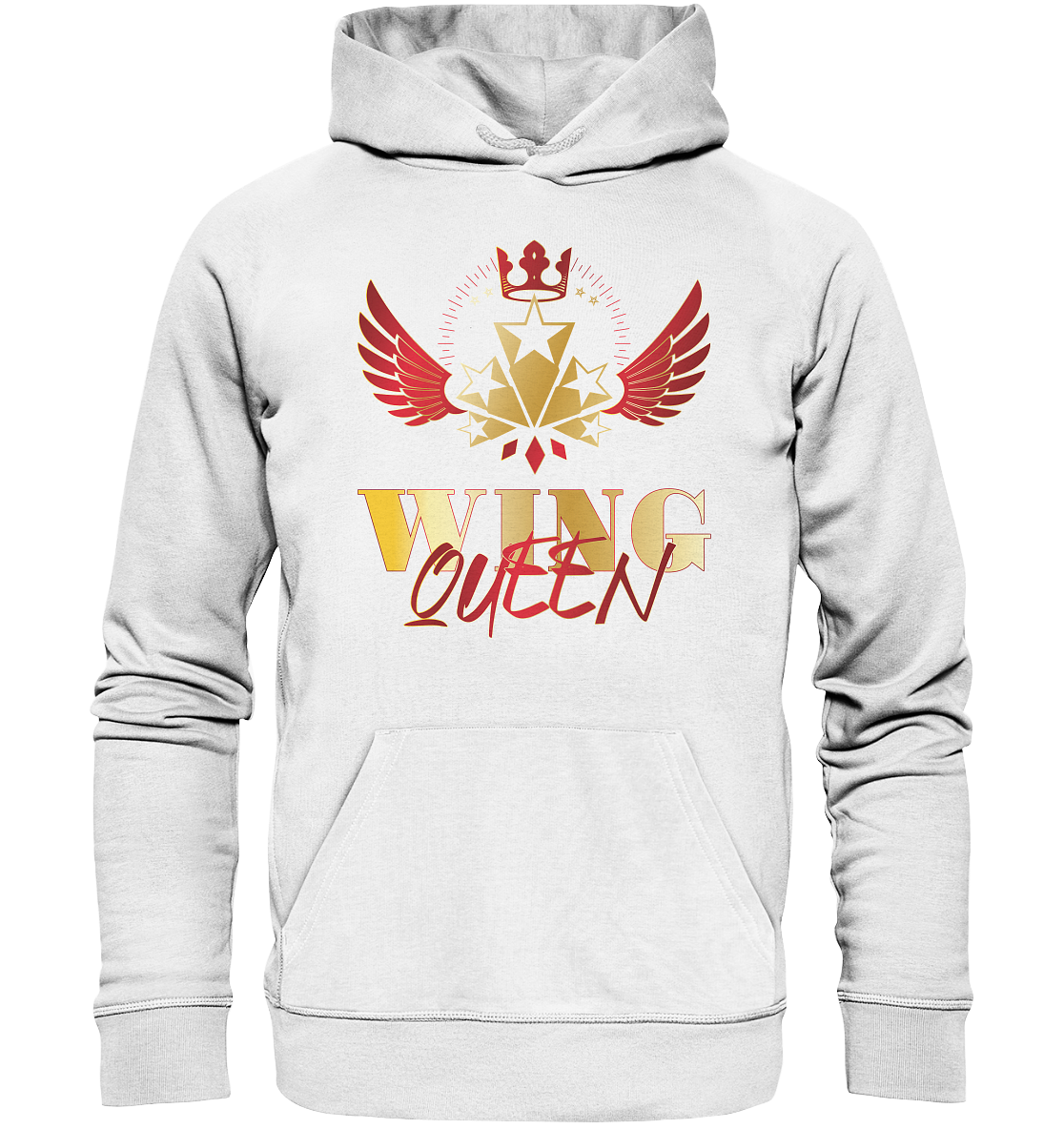 Goldwing - Wing Queen rot/gold - Organic Hoodie
