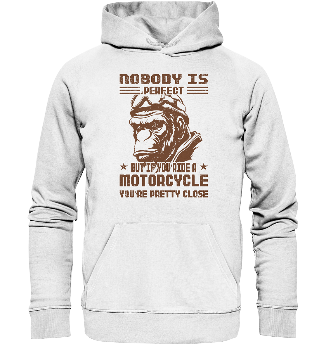 Nobody is Perfect - Motorcycle - Organic Hoodie
