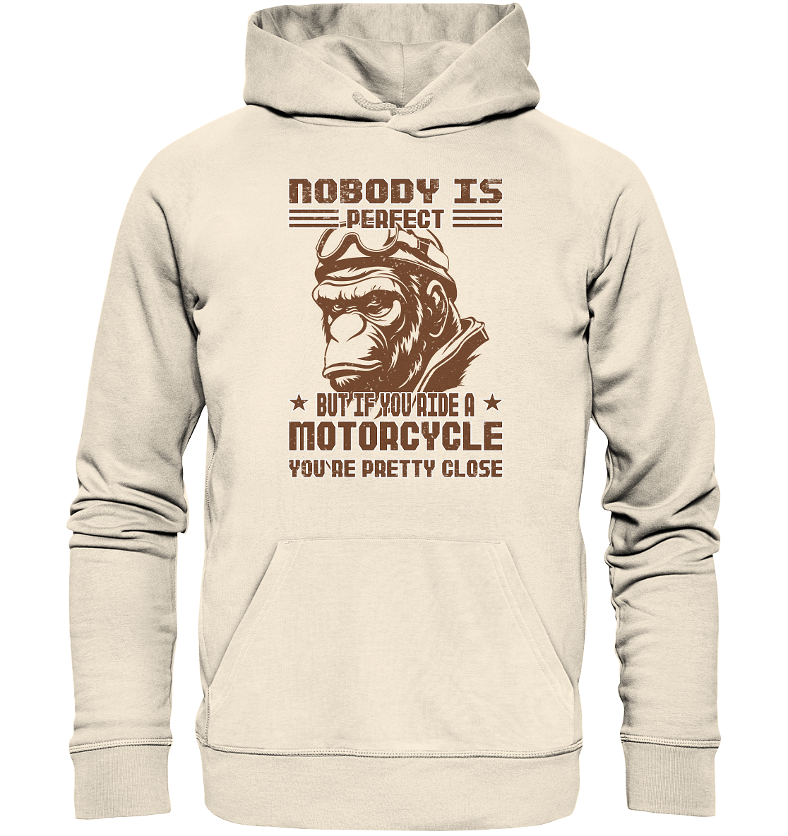 Nobody is Perfect - Motorcycle - Organic Hoodie