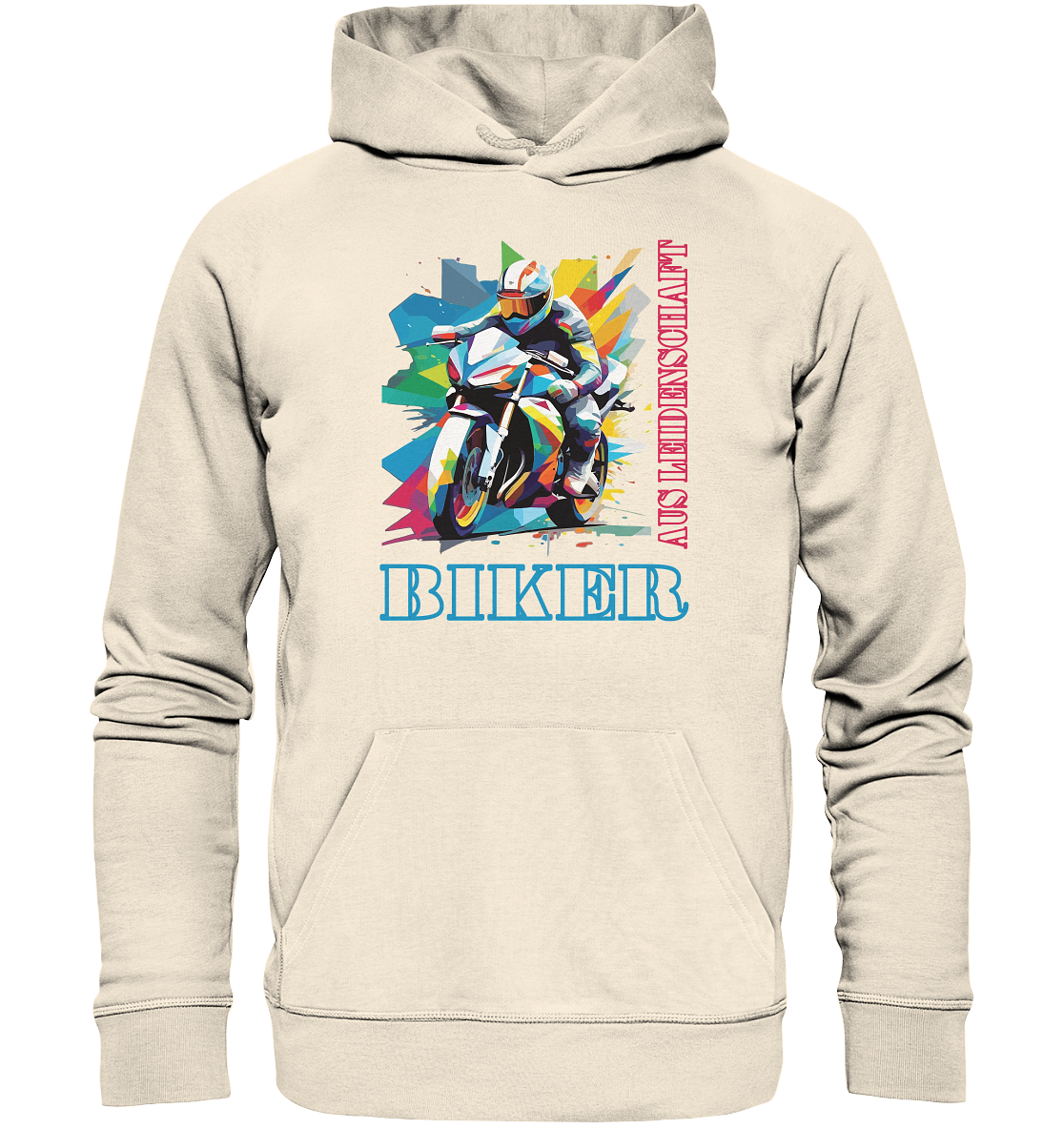 Biker aus Leidenschaft - Abstrakt - Organic Hoodie