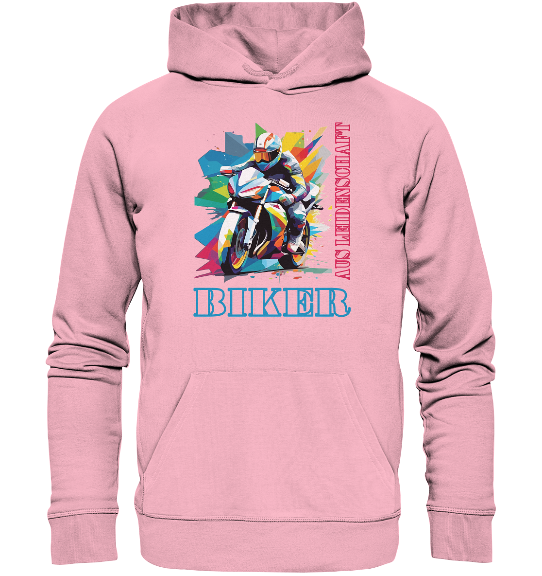 Biker aus Leidenschaft - Abstrakt - Organic Hoodie