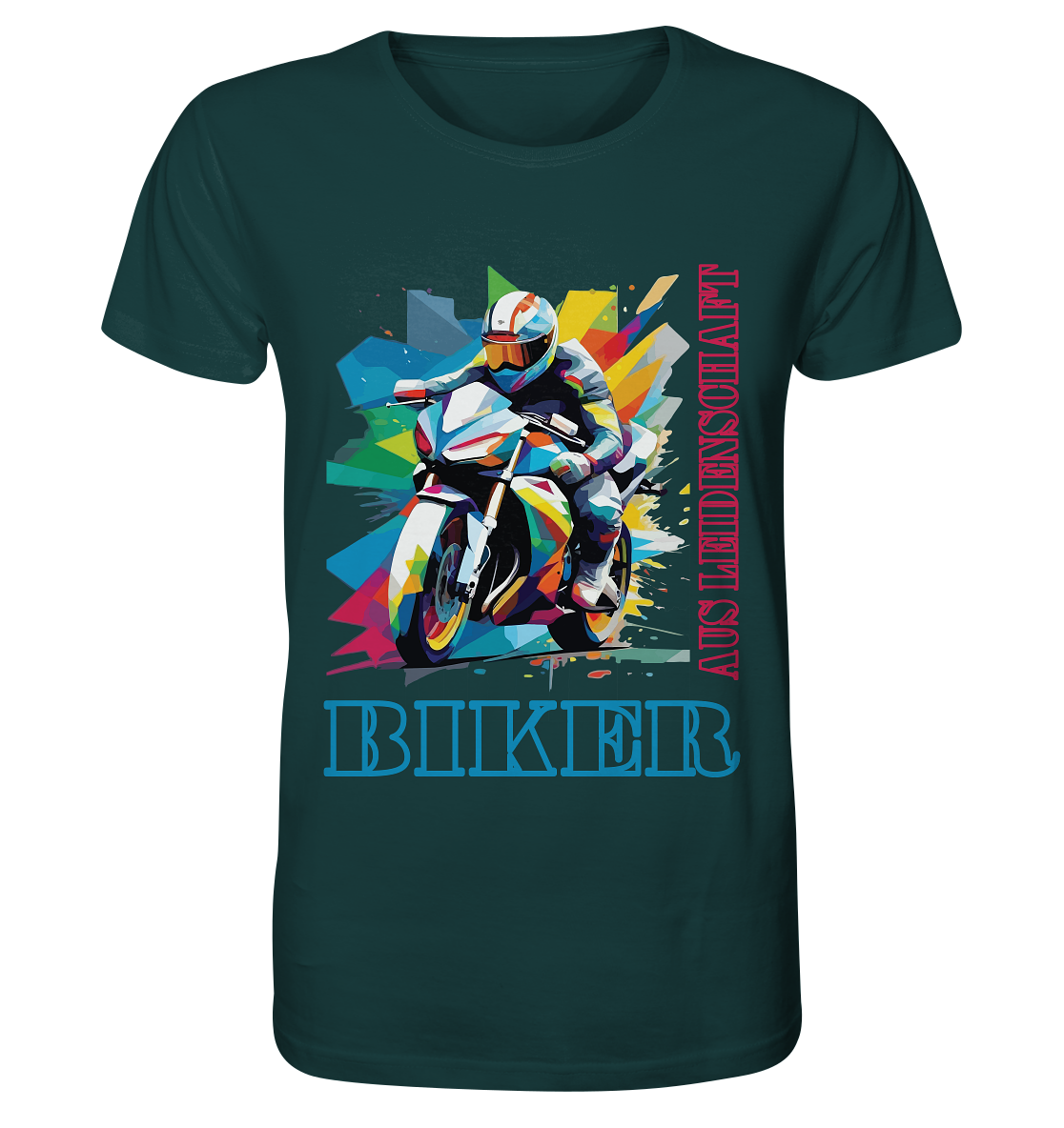 Biker aus Leidenschaft - Abstrakt - Organic Shirt