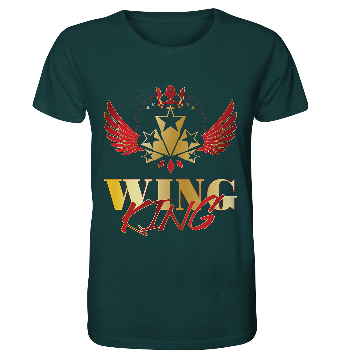 Goldwing - Wing King rot/gold - Organic Shirt