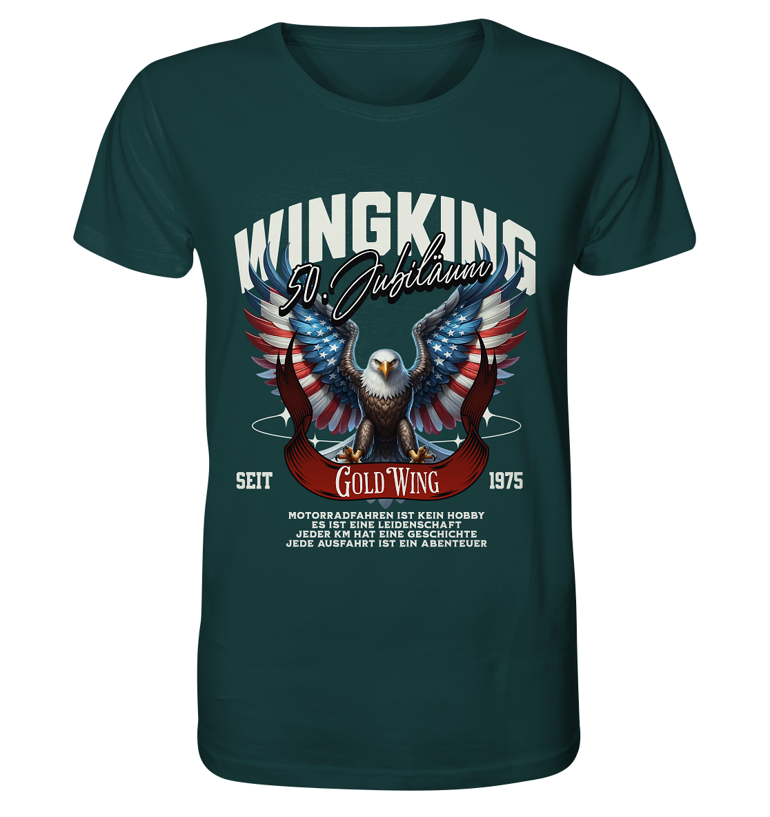 Goldwing Wing King 50 Jubiläum 1975 - Organic Shirt