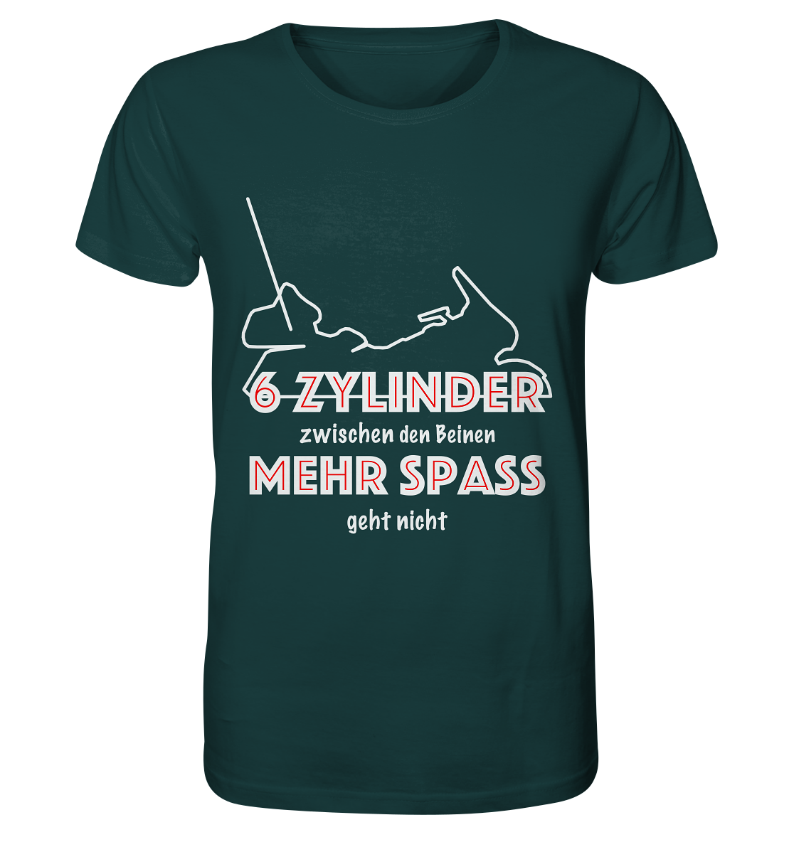 Goldwinger Spruch - 6 Zylinder - Organic Shirt