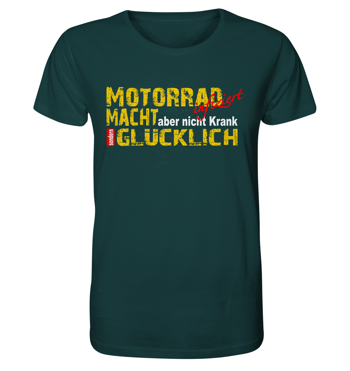 Motorrad macht Glücklich - Organic Shirt
