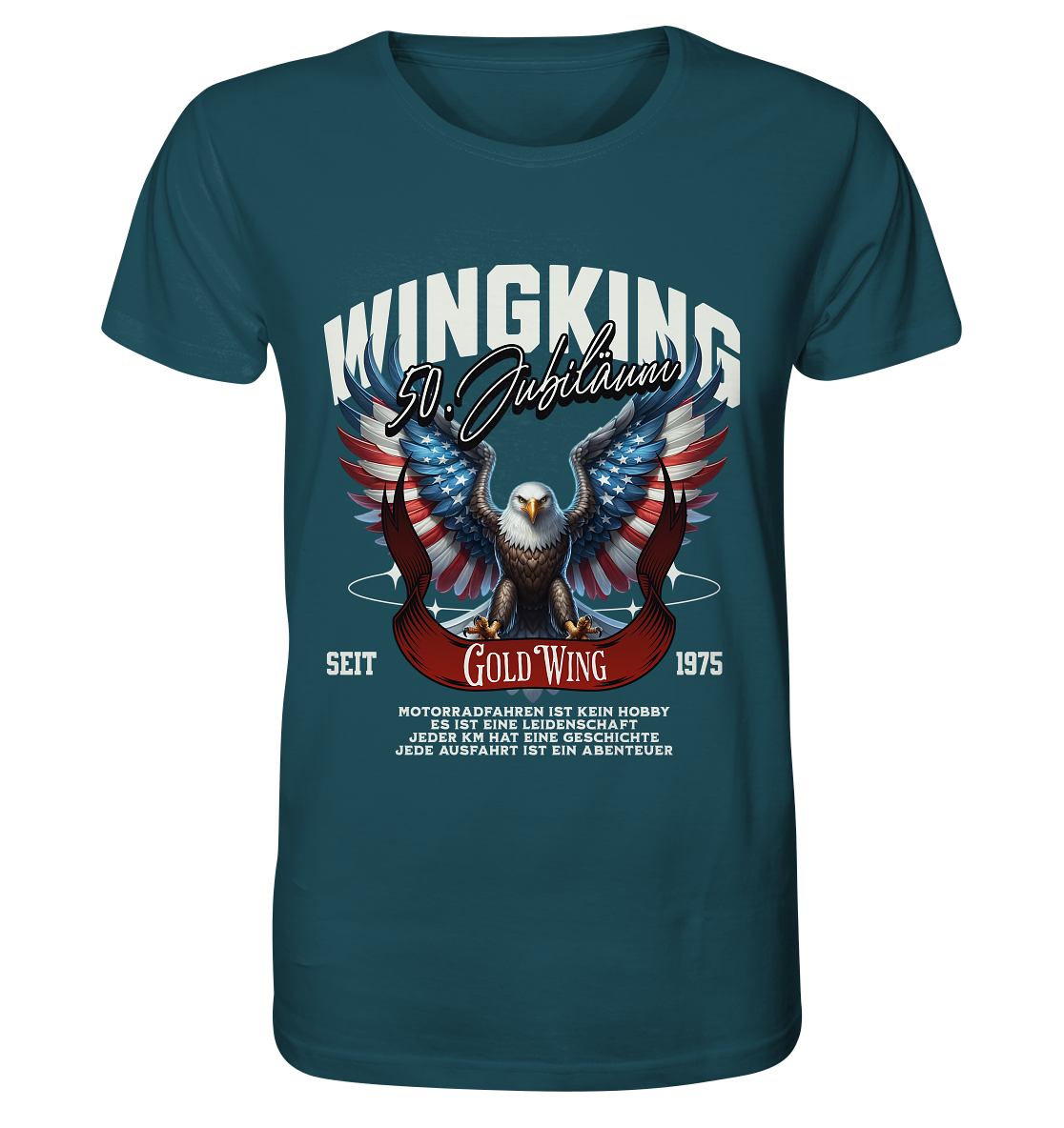 Goldwing Wing King 50 Jubiläum 1975 - Organic Shirt