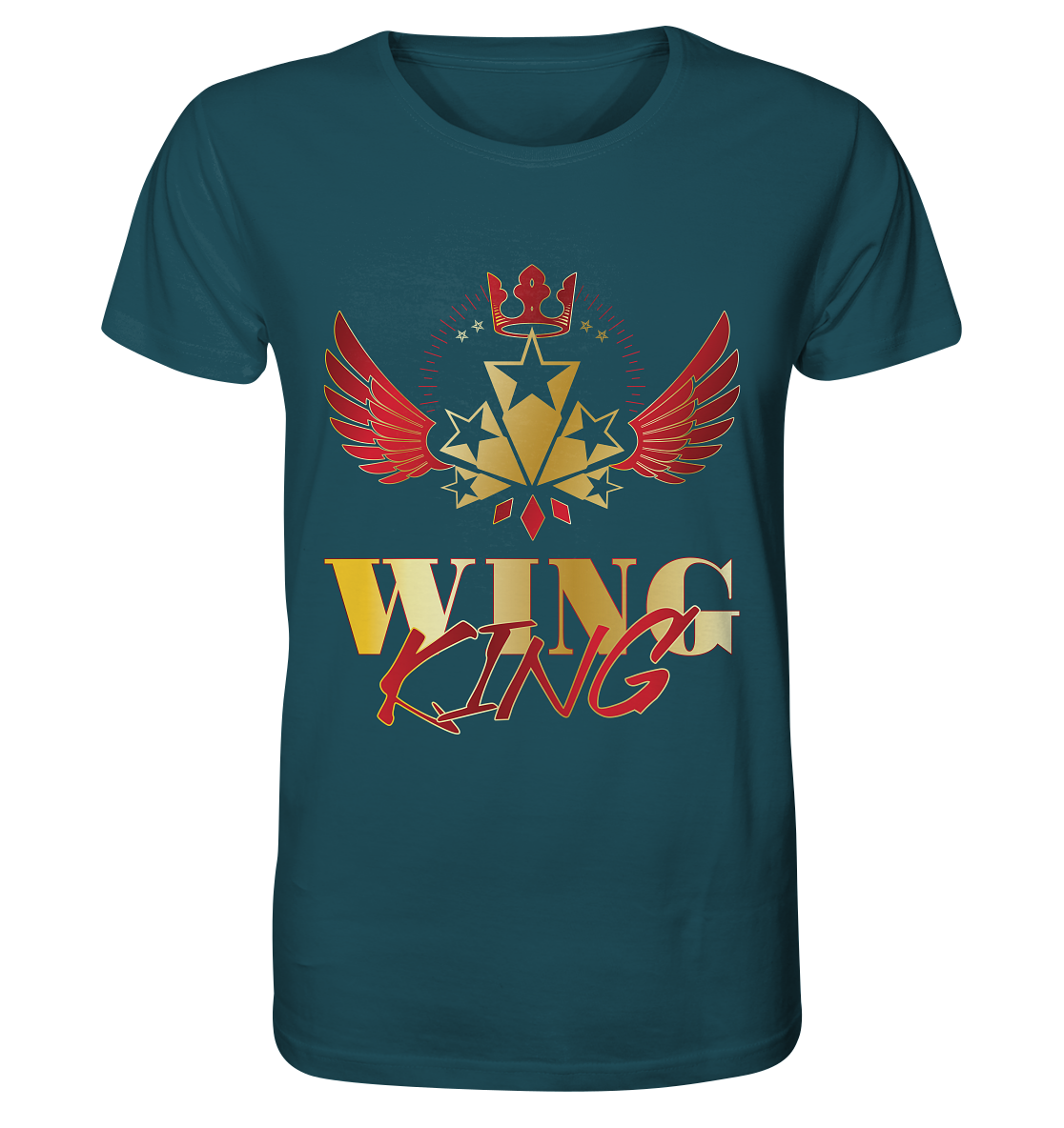 Goldwing - Wing King rot/gold - Organic Shirt