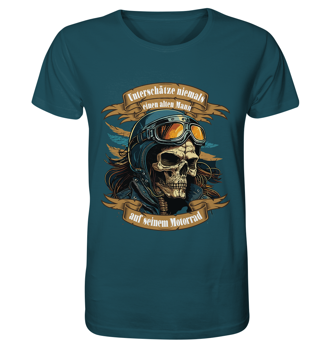 Unterschätze niemals einen alten Mann auf seinem Motorrad - Organic Shirt