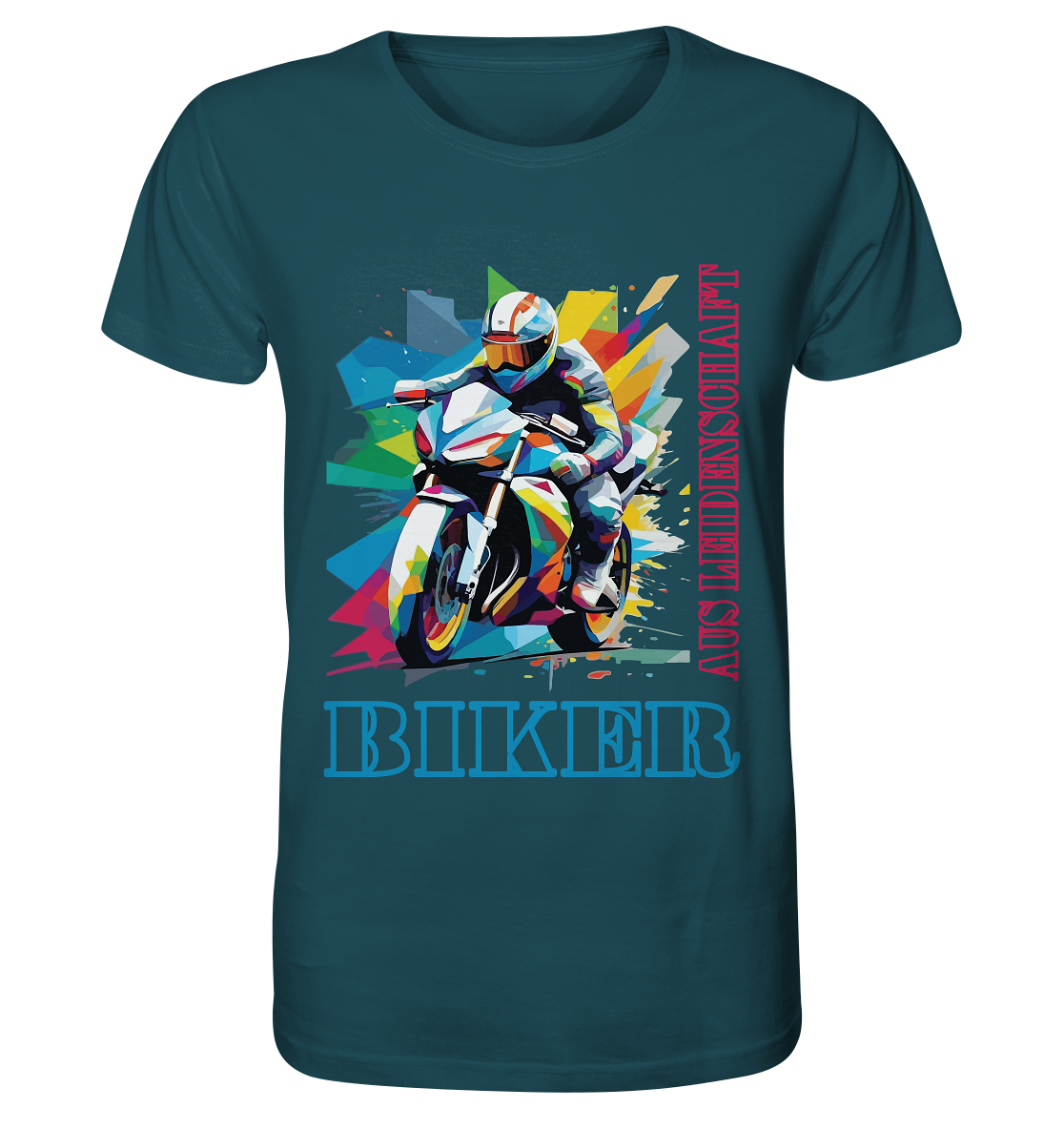 Biker aus Leidenschaft - Abstrakt - Organic Shirt