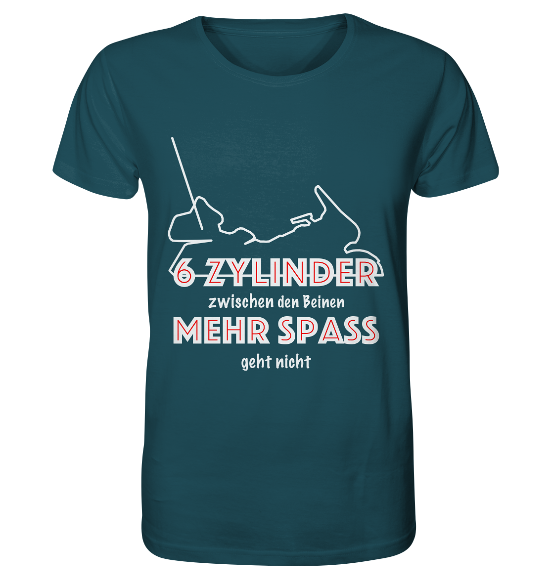 Goldwinger Spruch - 6 Zylinder - Organic Shirt