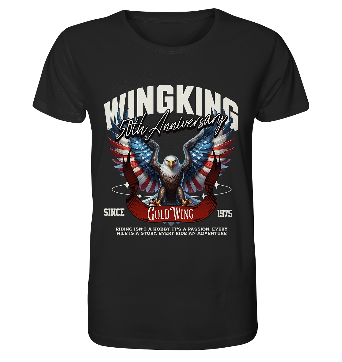 Goldwing Wing King 50 Jubiläum 1975 - Organic Shirt