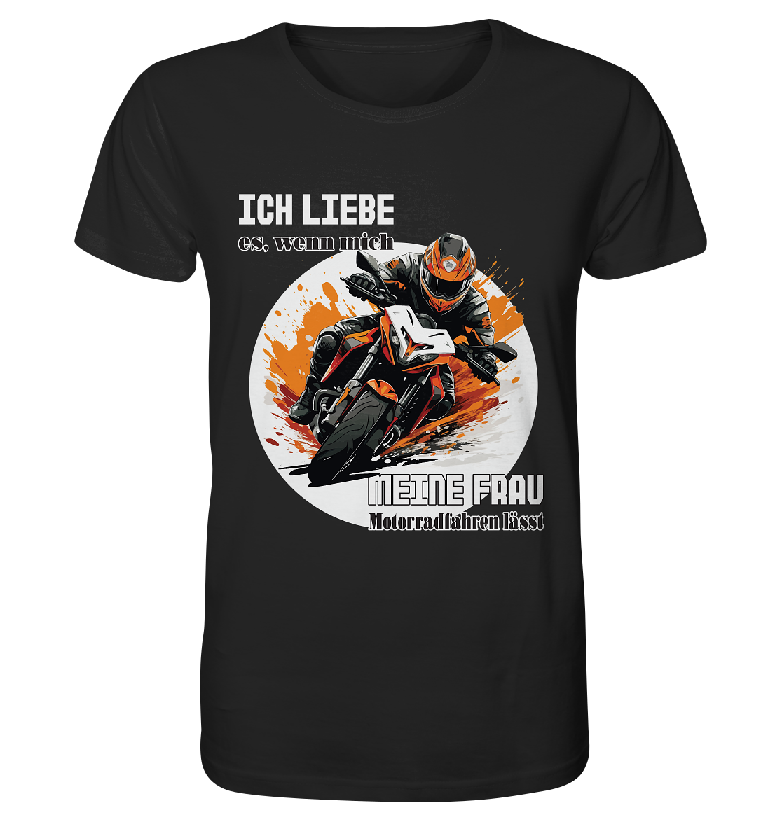 Ich liebe meine Frau - lustiger Biker Spruch - Organic Shirt