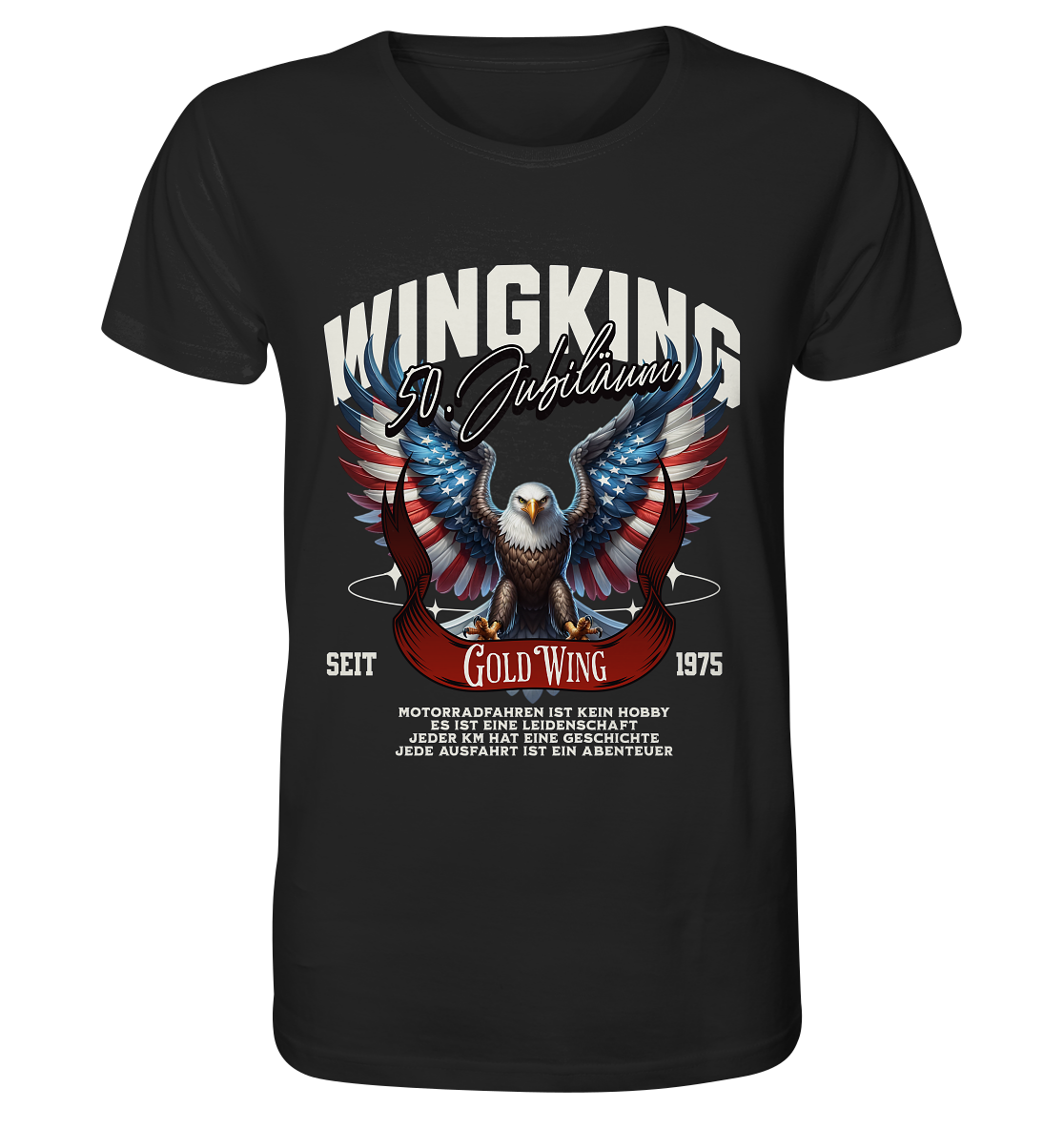 Goldwing Wing King 50 Jubiläum 1975 - Organic Shirt