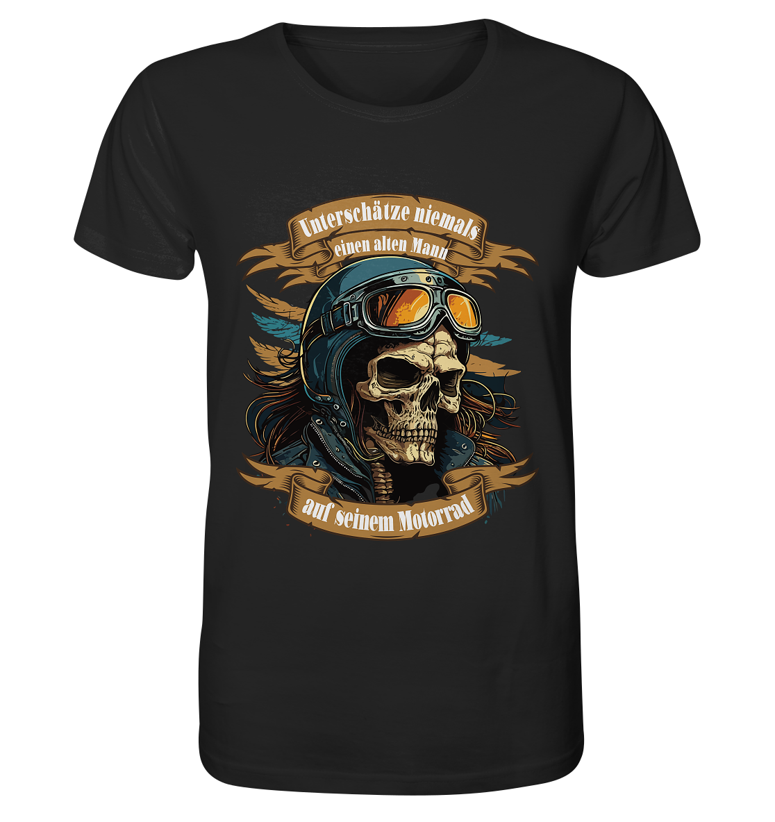 Unterschätze niemals einen alten Mann auf seinem Motorrad - Organic Shirt