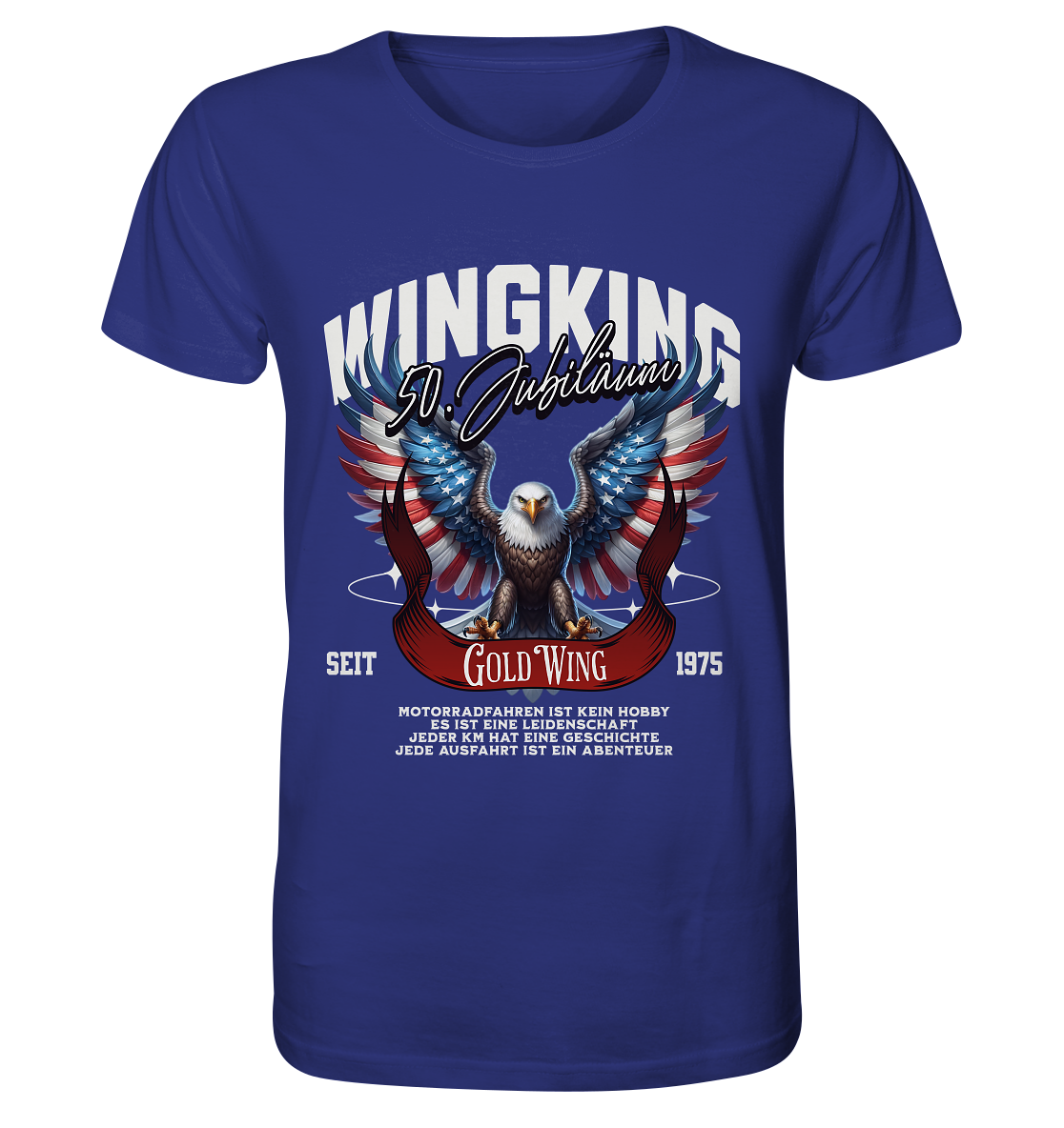 Goldwing Wing King 50 Jubiläum 1975 - Organic Shirt