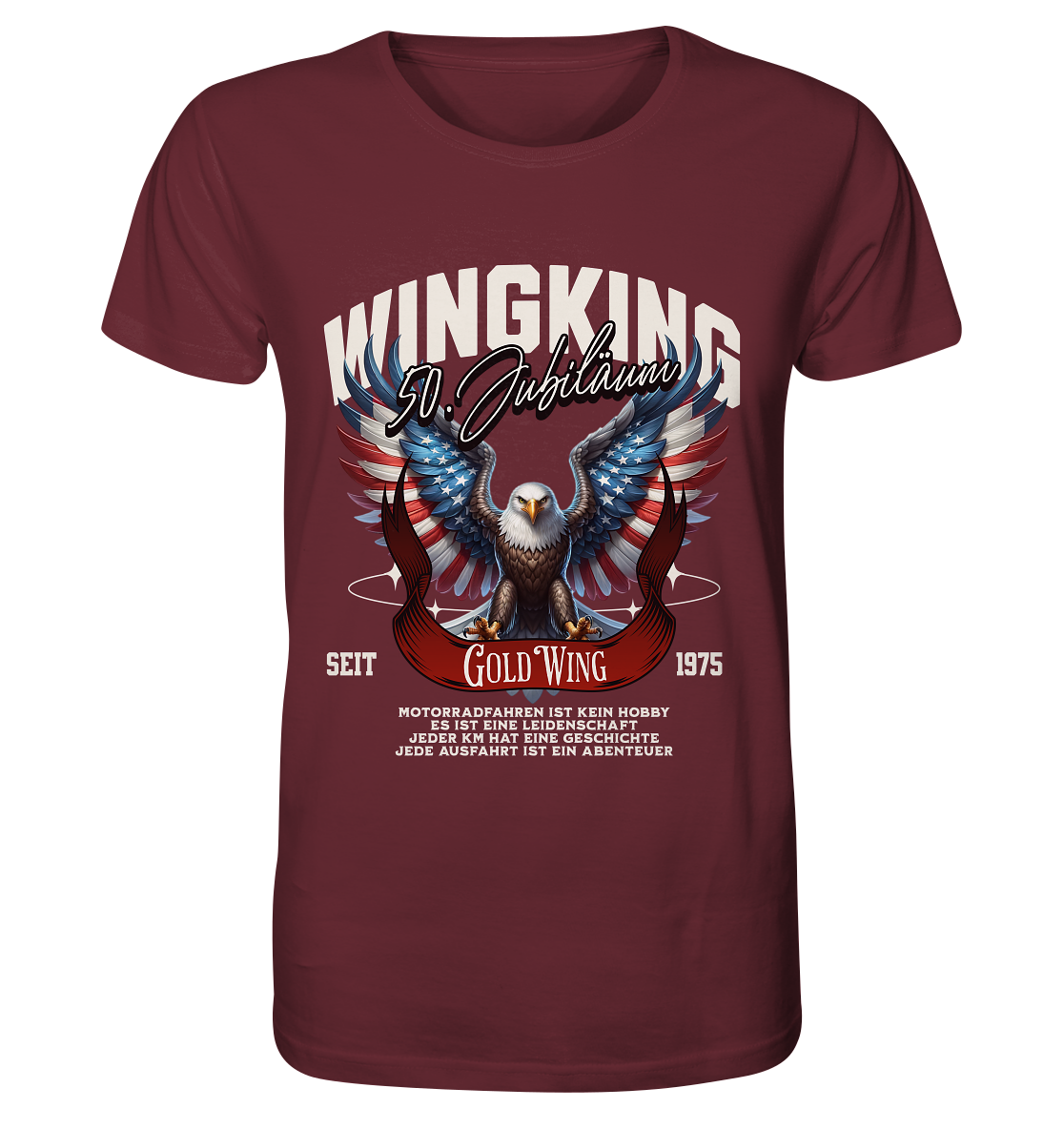 Goldwing Wing King 50 Jubiläum 1975 - Organic Shirt