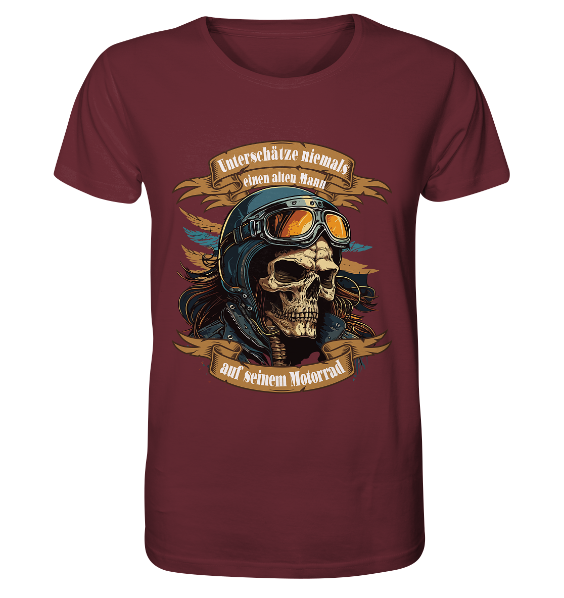 Unterschätze niemals einen alten Mann auf seinem Motorrad - Organic Shirt