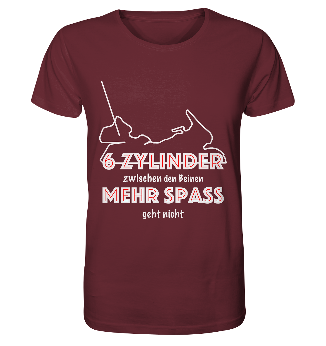 Goldwinger Spruch - 6 Zylinder - Organic Shirt