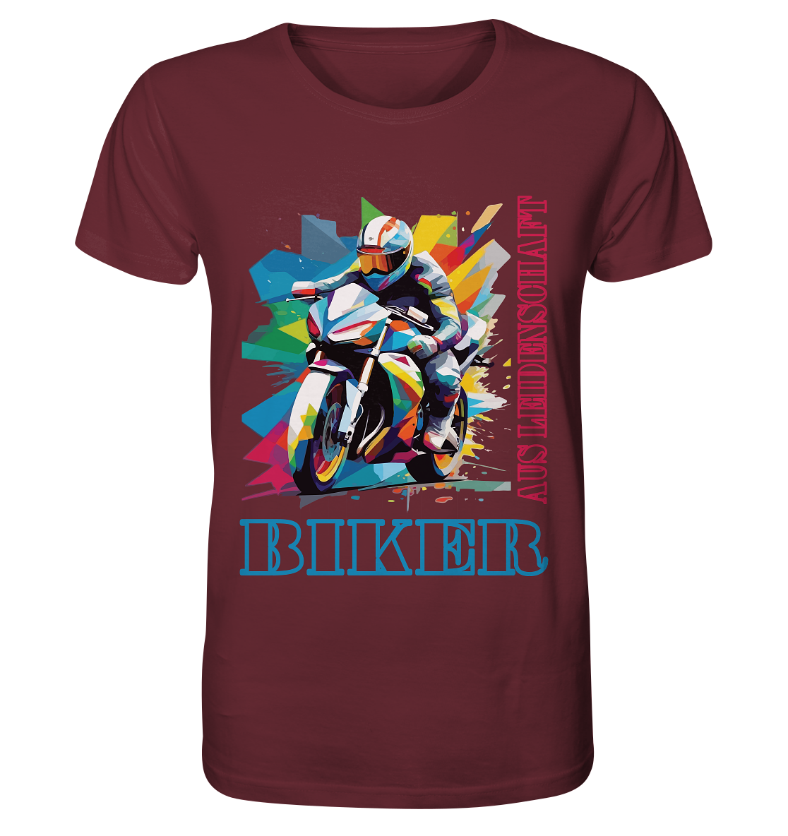 Biker aus Leidenschaft - Abstrakt - Organic Shirt
