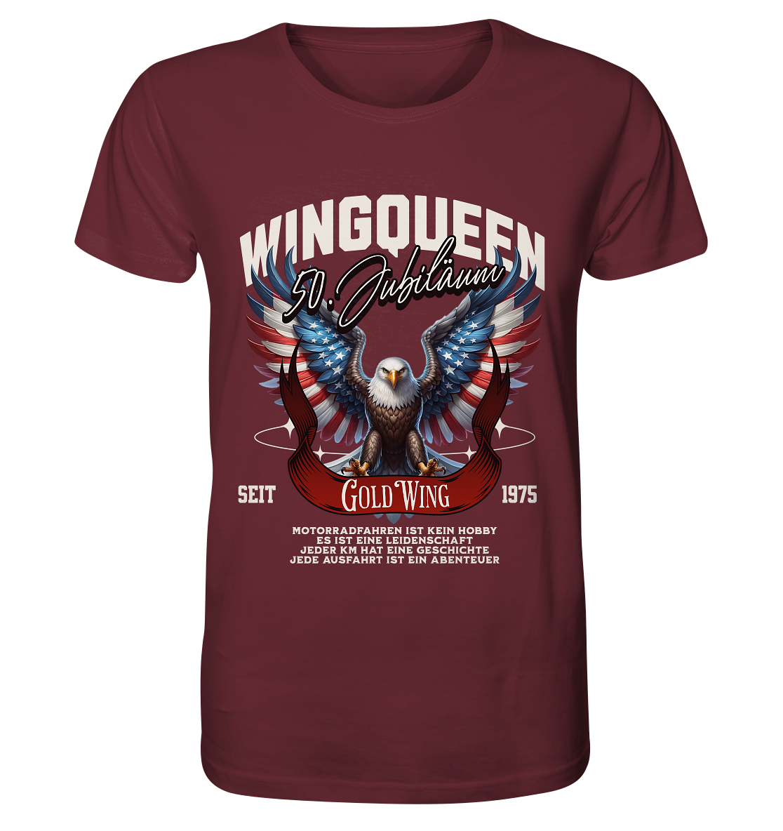 Goldwing Wing Queen 50 Jubiläum 1975 DE - Organic Shirt