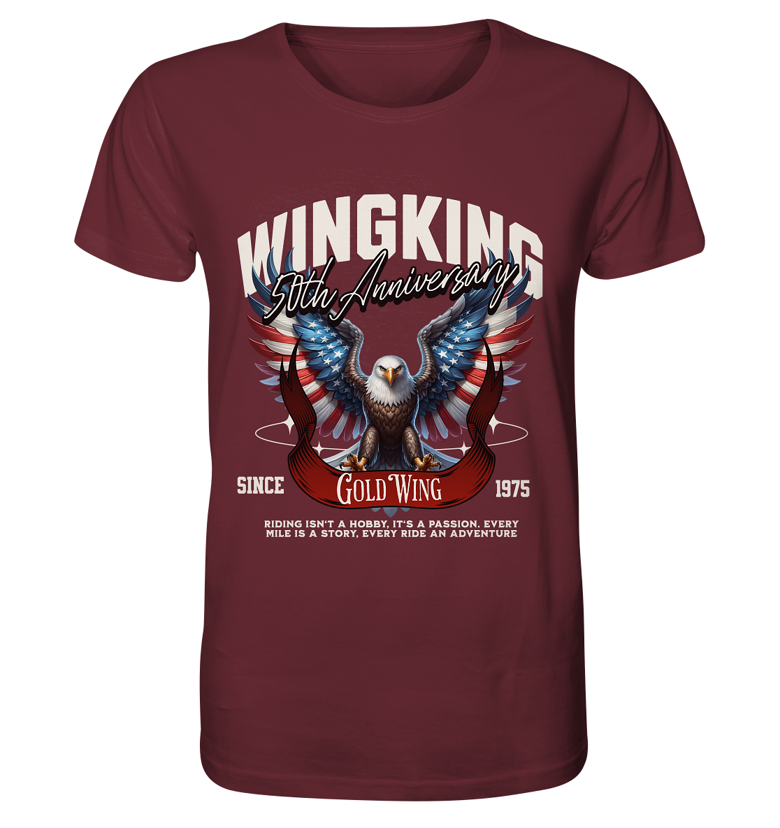 Goldwing Wing King 50 Jubiläum 1975 - Organic Shirt