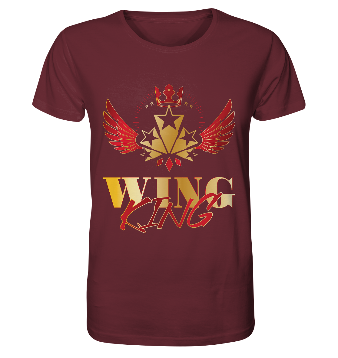Goldwing - Wing King rot/gold - Organic Shirt
