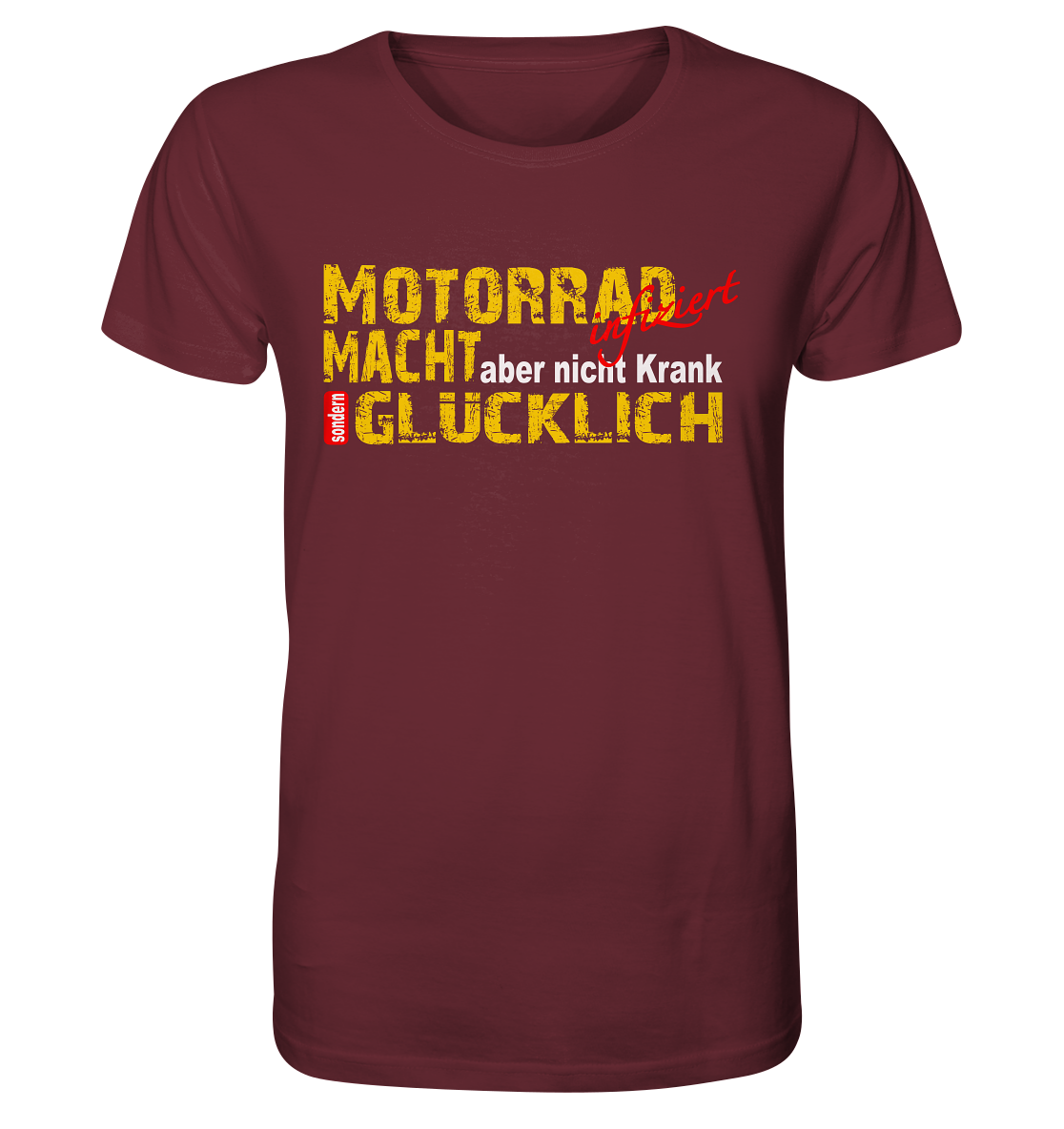 Motorrad macht Glücklich - Organic Shirt