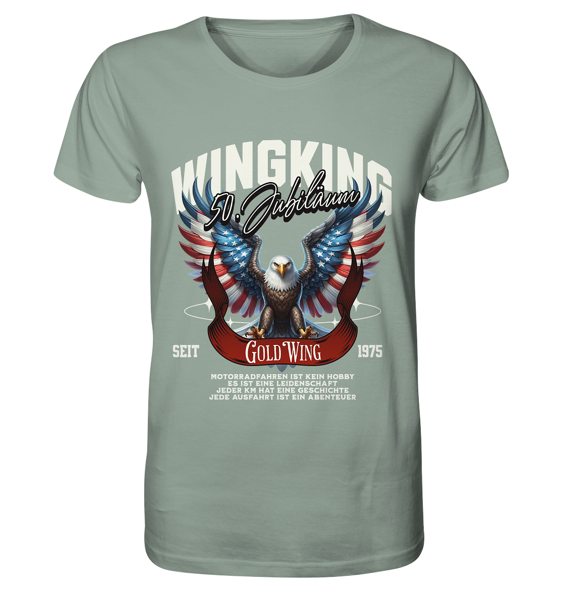 Goldwing Wing King 50 Jubiläum 1975 - Organic Shirt