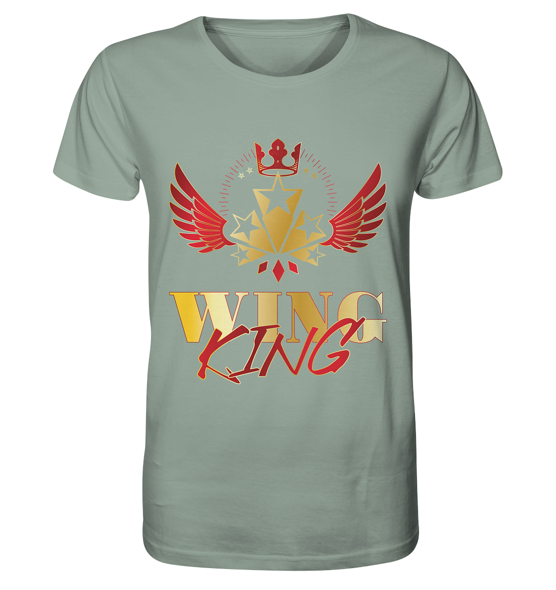 Goldwing - Wing King rot/gold - Organic Shirt
