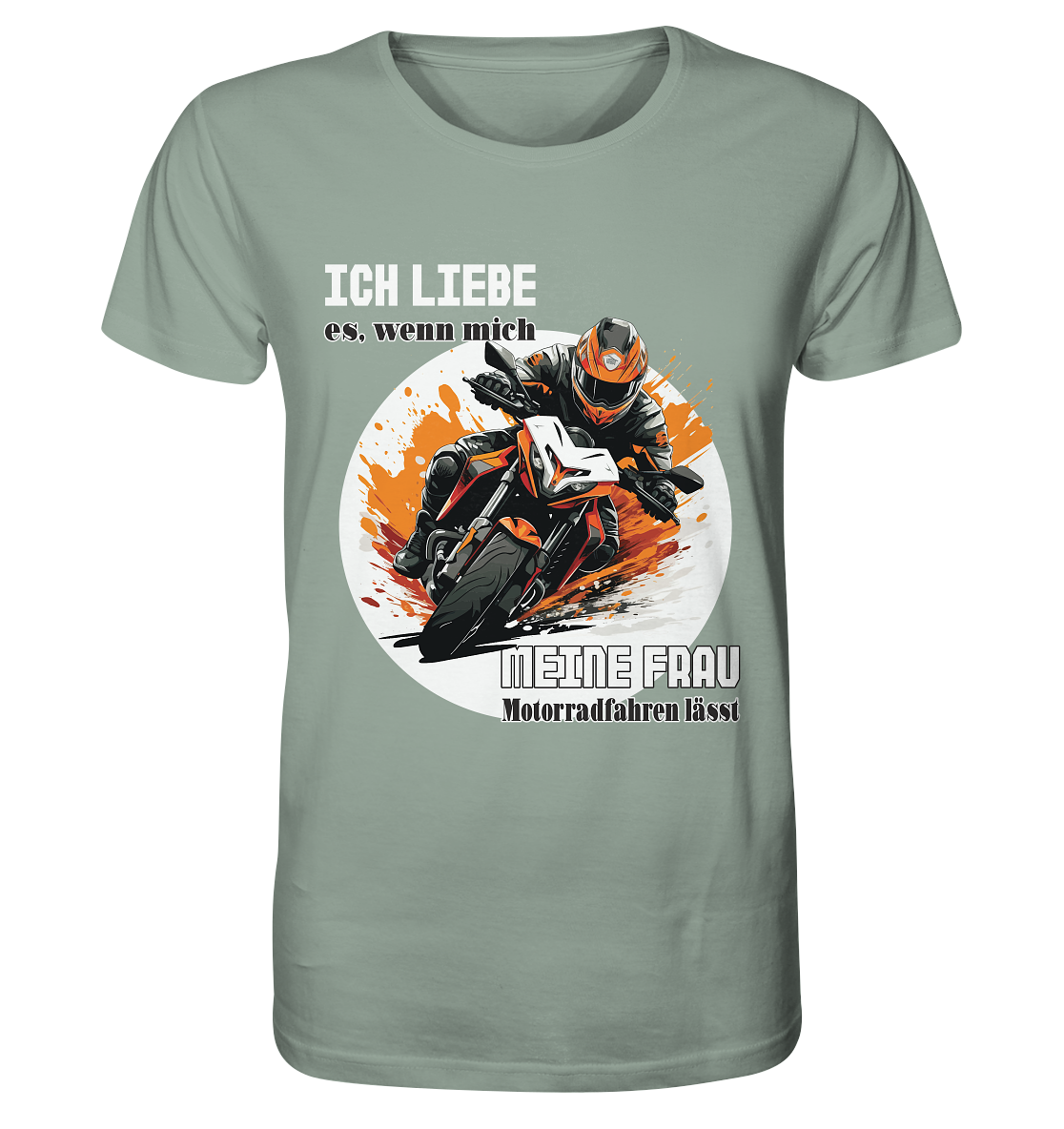 Ich liebe meine Frau - lustiger Biker Spruch - Organic Shirt