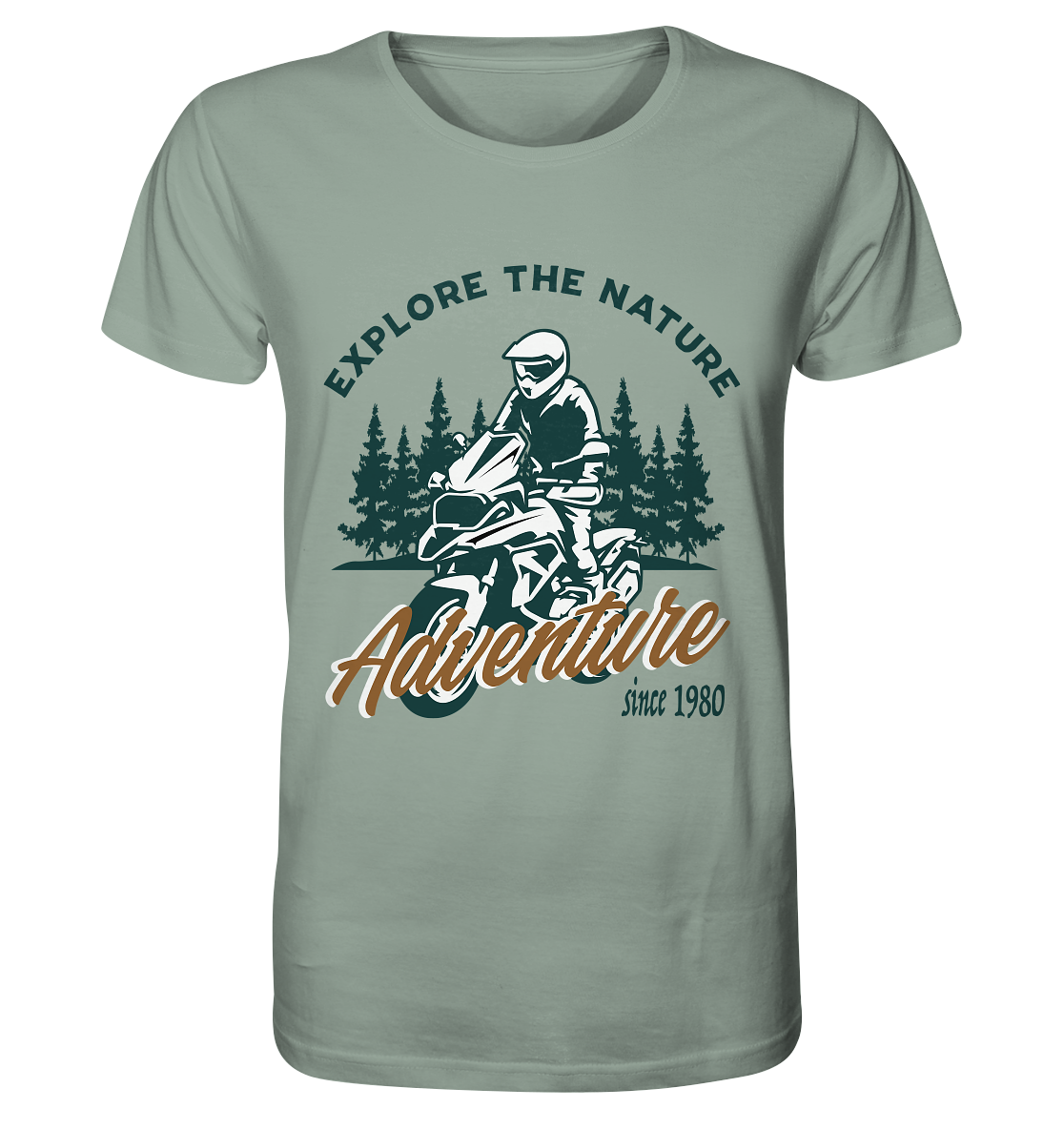 Explore the Nature - Adventure Bike 1980 - Organic Shirt